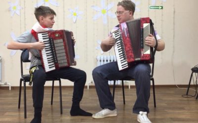 В клубе с. Линевичи новое увлечение – АККОРДЕОН