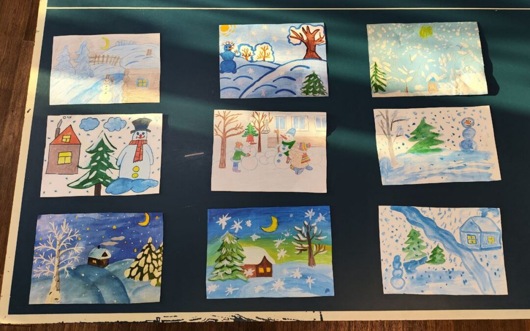 Выставка детских рисунков «Зимушка, красавица»
